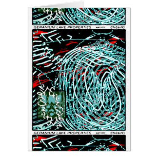 Cartão Propriedades do lago Geranium