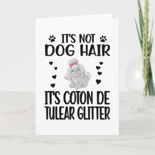 Cartão Proprietário do Cão Coton de Tulear Lover Coton 