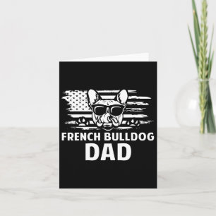 Cartão Proprietário do Cão-Presente do Pai Bulldog French