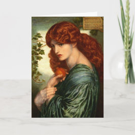 Cartão Proserpina por Rossetti