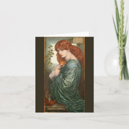 Cartão Proserpine por Dante Gabriel Rossetti