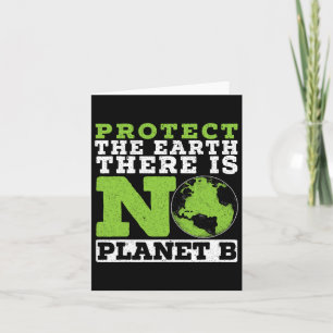 Cartão Proteger A Terra Não Há Planeta B Meio Ambiente