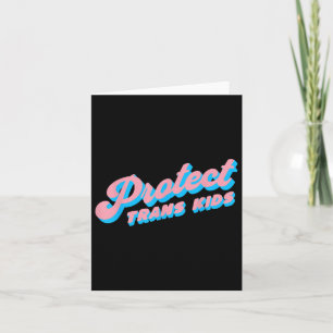 Cartão Proteja Crianças Trans Orgulho Lgbt Queer