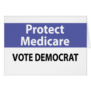 Cartão Proteja Medicare: Vote Democrata