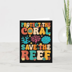 Cartão Proteja O Coral Salve O Coral De Recife De Coral A