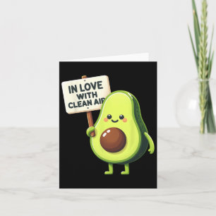 Cartão Proteja o nosso planeta Avocado Dia da Terra, Salv