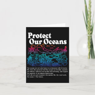 Cartão Proteja Os Nossos Oceanos Para Salvar O Dia Mundia