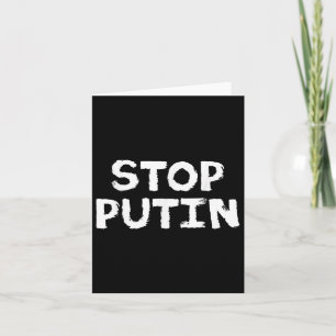 Cartão Protesto Anti Guerra Contra Putin 