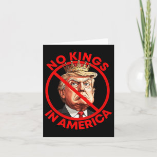 Cartão Protesto Anti-Trump Sem Reis Na América