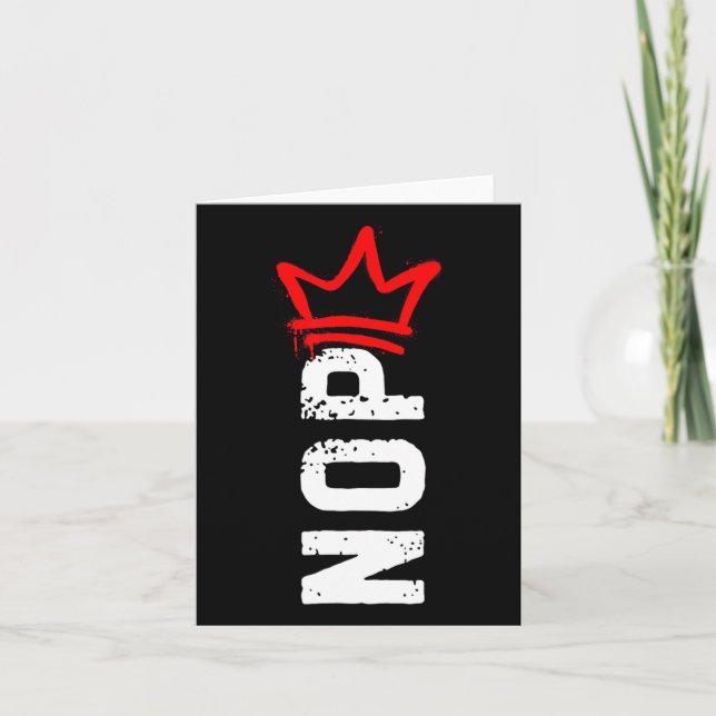 Cartão Protesto Sem Reis Sinal De Engraçado Anti-Trump 4º (Frente)