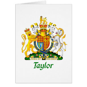 Cartão Protetor de Taylor de Grâ Bretanha