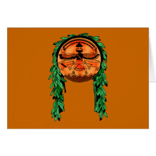 Cartão Protetor de Zuni do nativo americano