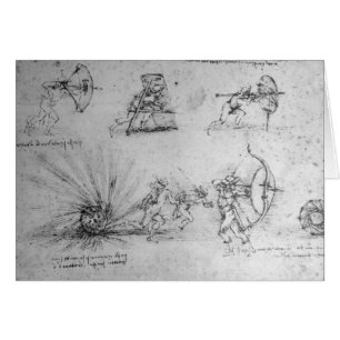 Cartão Protetores para soldados de infantaria e uma