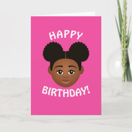 Cartão #Proud2BNaturalMe Choose-My-Complexion Aniversário