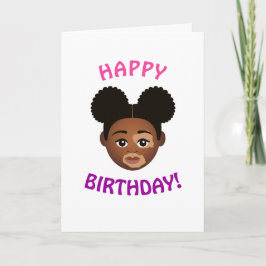 Cartão #Proud2BNaturalMe Choose-My-Complexion Aniversário