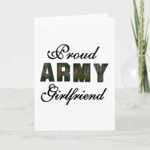 Cartão Proud Army Girlfriend