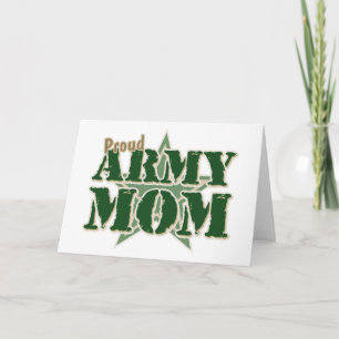 Cartão Proud Army Mom