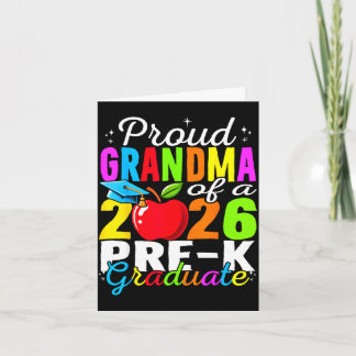 Cartão Proud grandma of 2026 pre-k graduate mothers day