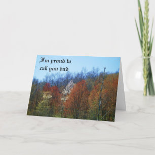 Cartão PROUD TO CALL YOU DAD card