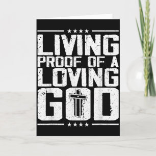 Cartão Prova Viva de um Deus Vivo