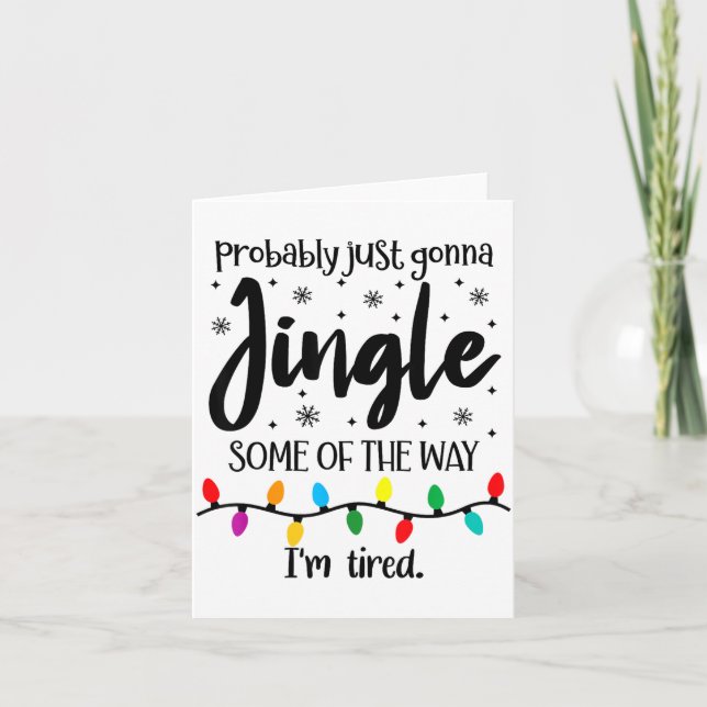 Cartão Provavelmente Vou Apenas Tocar Um Pouco No Caminho (Frente)