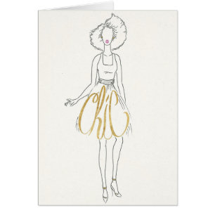 Cartão Provérbios do estilo de Apple selvagem   - vestido