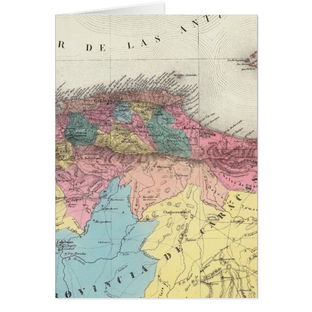 Cartão Província de Caracas (Frente)