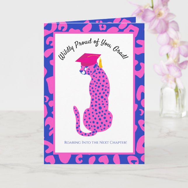 Cartão Próximo Capítulo, Pink Leopard Graduação (Orquídea)