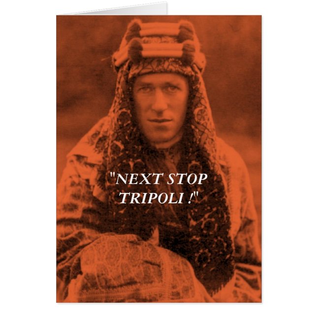 CARTÃO PRÓXIMO PARAR TRIPOLI... (Frente)