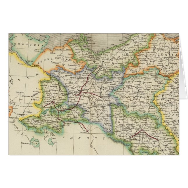 Cartão Prússia e Polônia (Frente Horizontal)