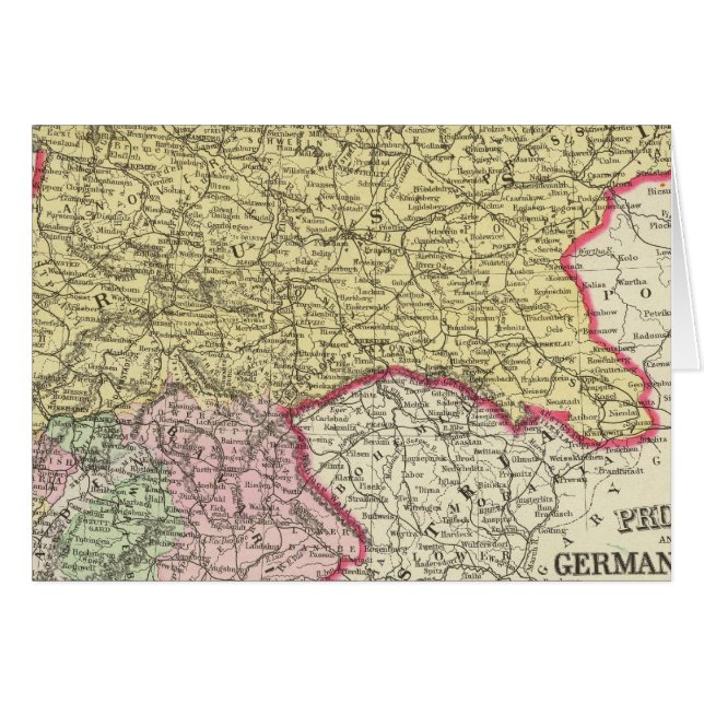 Cartão Prússia, Estados Alemães (Frente Horizontal)
