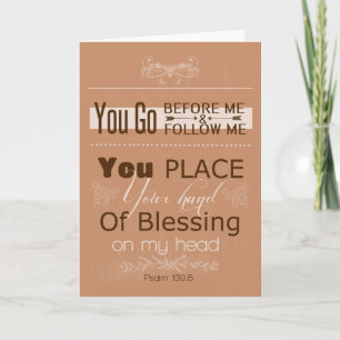 Cartão Psalm 139:5 Greeting Card