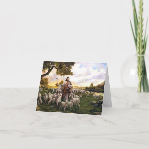Cartão Psalm 23 The Lord is My Shepard Card