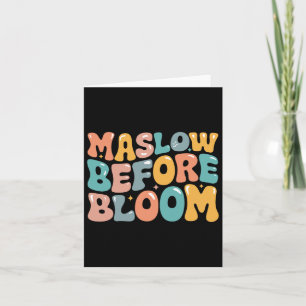 Cartão Psicóloga Maslow Antes Do Bloom Sped Teacher Clro