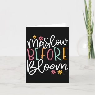 Cartão Psicóloga Maslow Antes Do Bloom Sped Teacher Clro