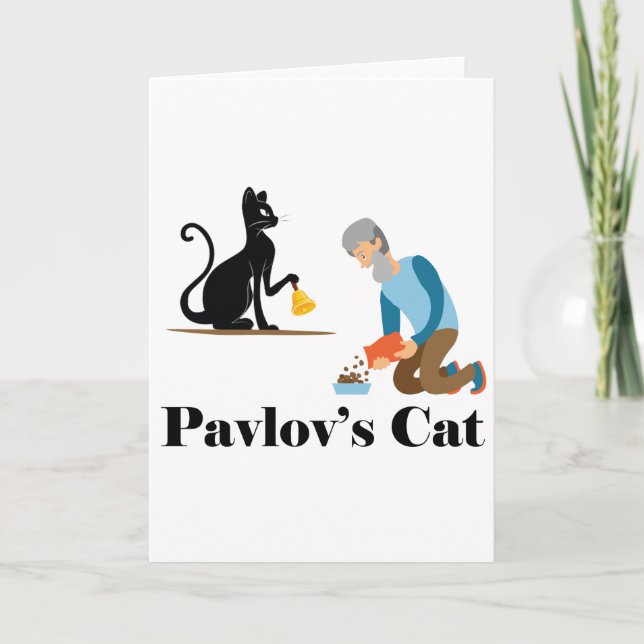 Cartão Psicologia Gata de Pavlov (Frente)