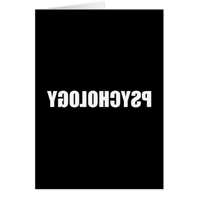 Cartão Psicologia reversa (Frente)