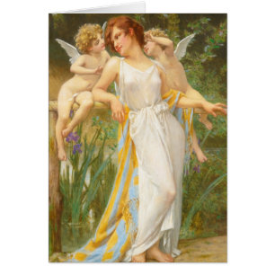 Cartão Psique e Cupido pequenos