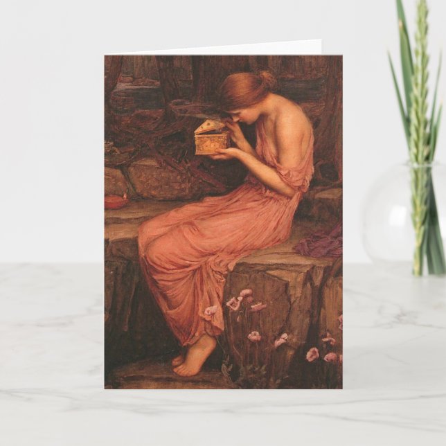 Cartão Psyche e Ouro Box John William Waterhouse (Frente)