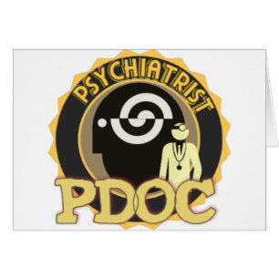 CARTÃO PSYCHIATRISTA DE LOGOTIPO PDOC