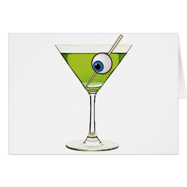 Cartão Psychobilly Martini (Frente Horizontal)