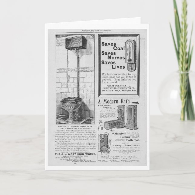 Cartão Publicidade no início do 20 (Frente)