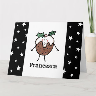 Cartão Pudim de Natal Personalizado