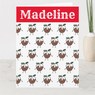 Cartão Pudim de Natal Personalizado
