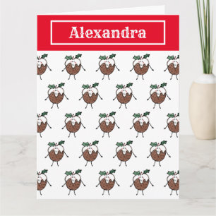 Cartão Pudim de Natal Personalizado