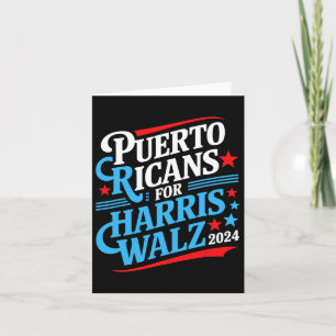 Cartão Puertorriquenhos Por Harris W Eleição Presidencial