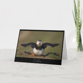 Cartão Puffin de Flaping