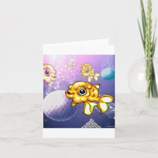 Cartão puffygoldfish