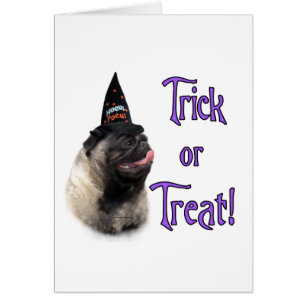Cartão Pug (desmaiar) Trick