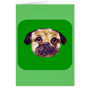 CARTÃO PUG DO DIA DE SÃO PATRÍCIO